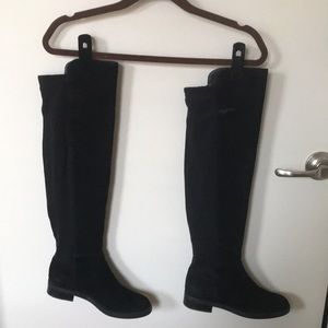 Blondo Waterproof Black Suede Knee High Boots